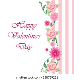 postcard with flower