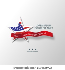 Postcard, flyer, poster, billboard, banner, cover, booklet, brochure, leaflet, catalog, calendar, invitation, background usa, american flag, american symbols