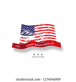 Postcard, flyer, poster, billboard, banner, cover, booklet, brochure, leaflet, catalog, calendar, invitation, background usa, american flag, american symbols