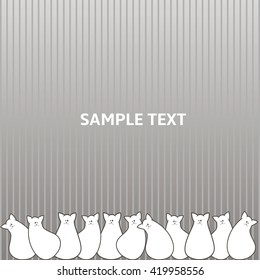 Postcard with funny cats