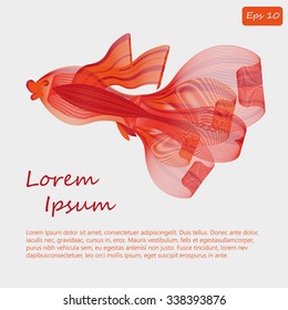 postcard with goldfish