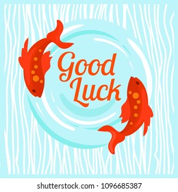 postcard: good luck!