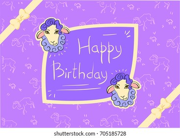 Postcard, greeting cards Happy birthday
