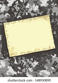 postcard with grunge