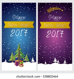 Postcard Happy New Year! Greeting cards