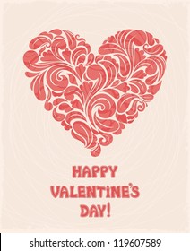 Postcard with heart