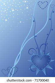 postcard with heart