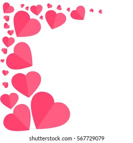Postcard Heart Valentine's Day.