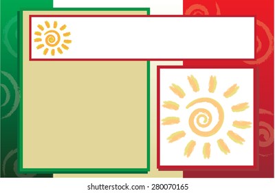 Postcard Hispanic Border Background