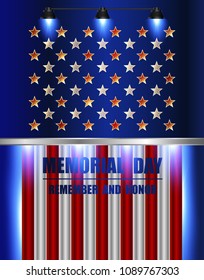 Postcard for the holiday Memorial Day.