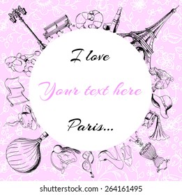 Postcard "I love Paris"