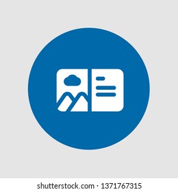  Postcard icon. Editable  Postcard icon for web or mobile.