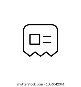Postcard icon. Mark symbol modern, simple, vector, icon for website design, mobile app, ui. Vector Illustration