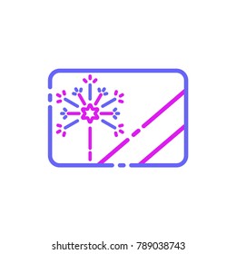 postcard icon modern