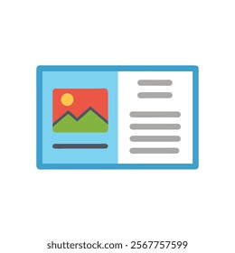 Postcard Icon for Sending Greetings
