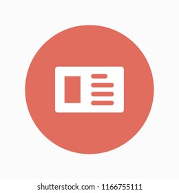 postcard icon vector