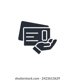 Postcard icon. vector.Editable stroke.linear style sign for use web design,logo.Symbol illustration.