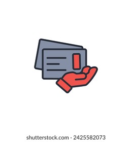Postcard icon. vector.Editable stroke.linear style sign for use web design,logo.Symbol illustration.