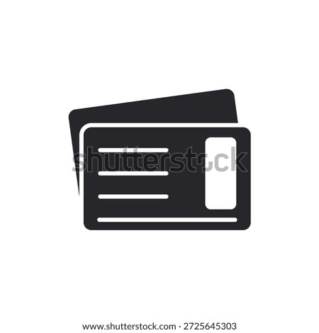 postcard icons outline and Flat Style,transparent background