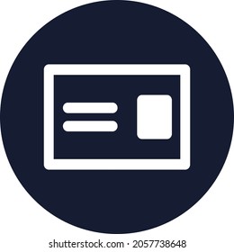 Postcard Isolated Vector icon which can easily modify or edit

