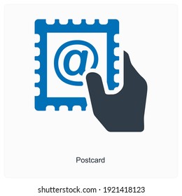 Konzept von Postkarten oder Buchstaben