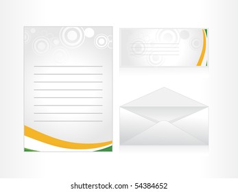 postcard, letterhead and envelop for national celebrating day