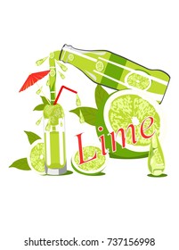 Postcard lime juice