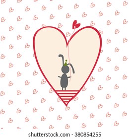 Postcard with love
