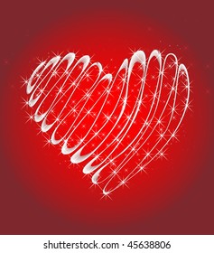 Postcard for lovers. Vector.