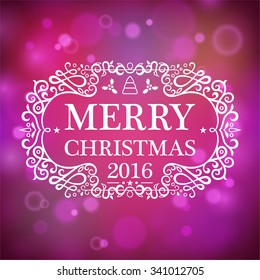 Postcard Merry Christmas 2016