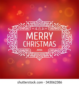 Postcard Merry Christmas 2016