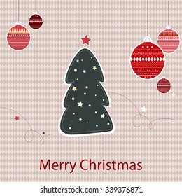 Postcard merry christmas