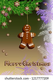 Postcard Merry Cristmas