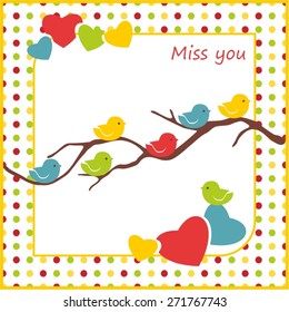 Postcard Miss you