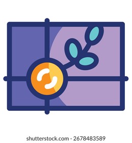 Icono moderno del Vector de la postal – Plantilla mínima del símbolo de la ilustración para el diseño móvil del UI del App del Web