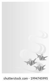 Postcard de luto. Ilustración de flores de iris.