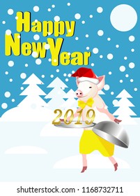 Postcard New year 2019