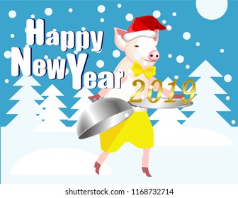 Postcard New year 2019