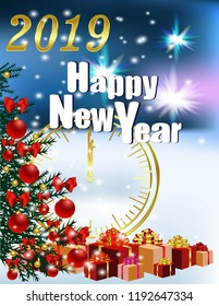 Postcard New year