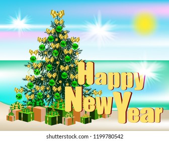 Postcard New year