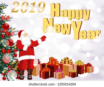 Postcard New year