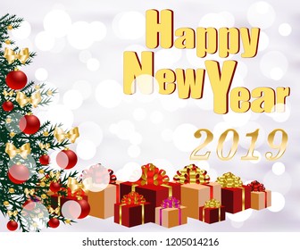 Postcard New year