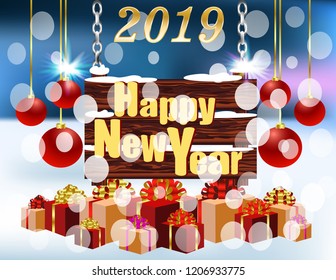 Postcard New year