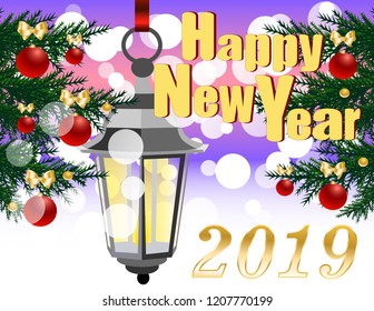 Postcard New year