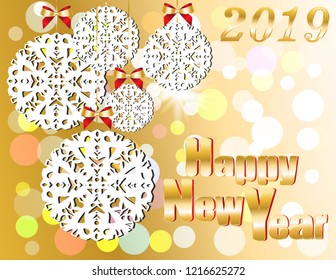 Postcard New year