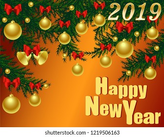 Postcard New year