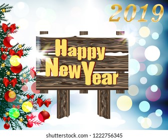 Postcard New year