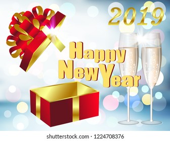 Postcard New year