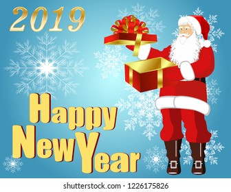 Postcard New year