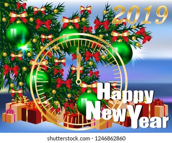 Postcard New year